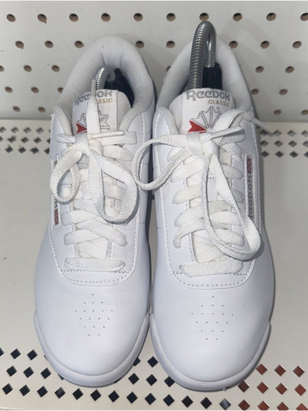 Reebok Classic Princess Womens Leather Athletic Shoes Sneakers Size 8 White - Picture 4 of 8
